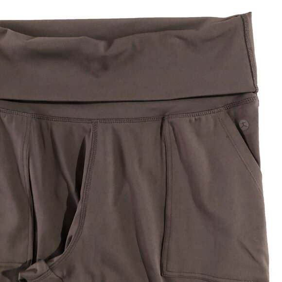 Danskin Jogger Womens Sz SP Brown Harem Boyfriend High Rise Waist Pull On Pants - Picture 11 of 13